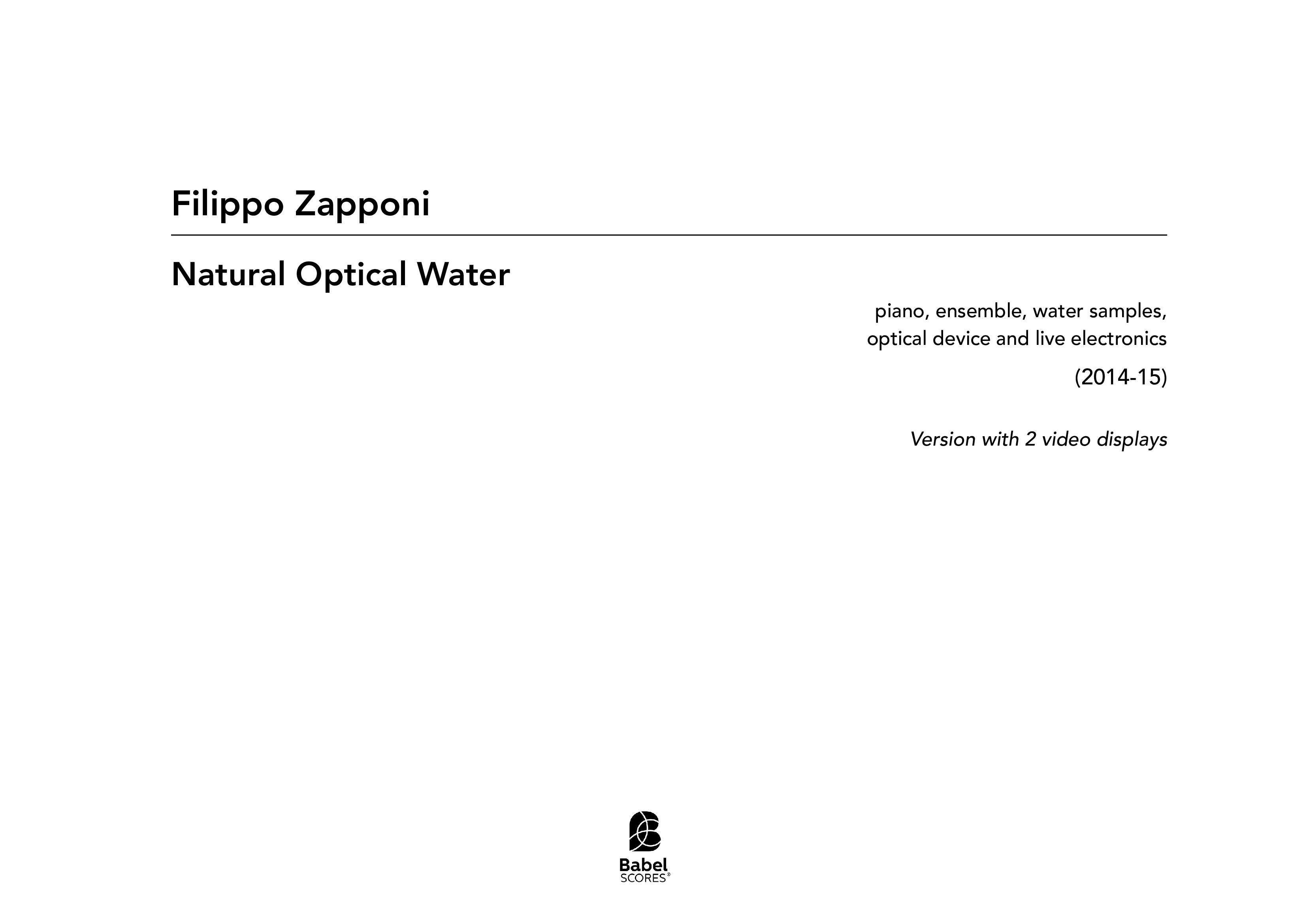 Natural Optical Water A3 z 3 90 1 105