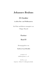 24 Lieder Band II -  Johannes Brahms image