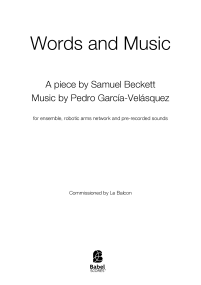 Words and Music image