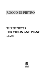 Three Pieces for Violin and Piano image