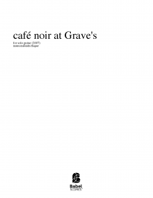 café noir at Grave's image