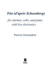 Trio (d'après Schoenberg) image