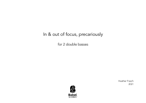 In & out of focus, precariously image