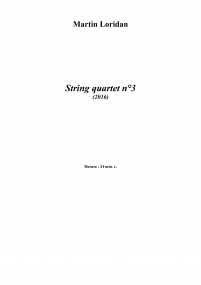  String Quartet n°3 image