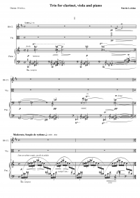 Trio pour clarinette, alto et piano image