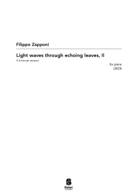 Light waves through echoing leaves, II image