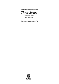 Three Songs for Soprano and Violin image