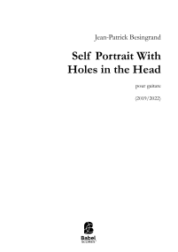 Self portrait with holes in the head image