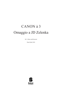 Canon à 3 Omaggio a JD Zelenka image