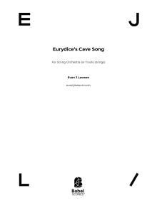 Eurydice's Cave Song image
