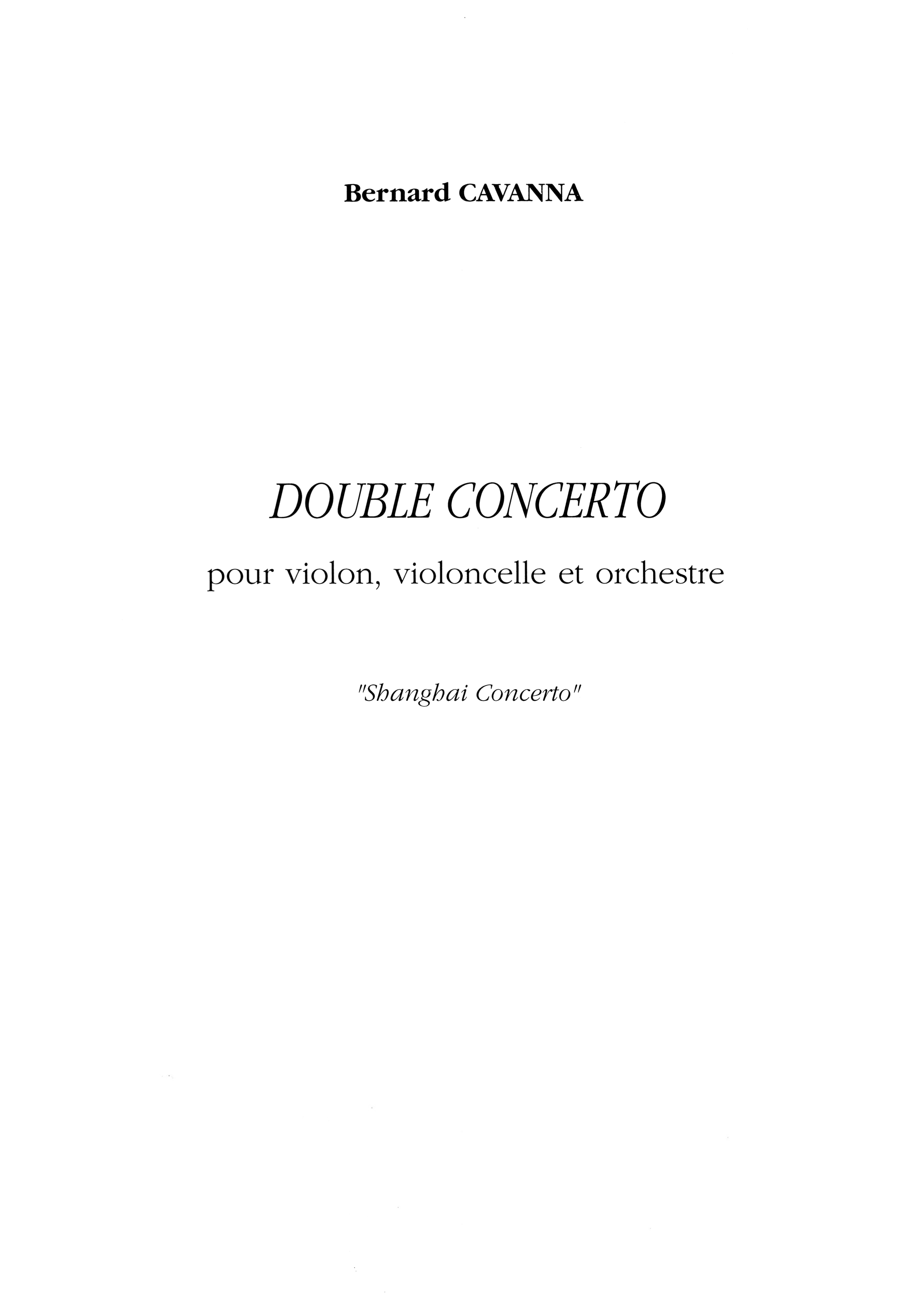 double concerto bernard cavanna