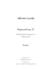 Pupazzetti op. 27 -  Alfredo Casella