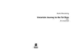 Uncertain Journey to the Tai Shan