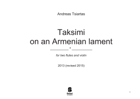 Taksimi on an Armenian lament