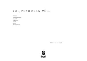 You, Penumbra Me