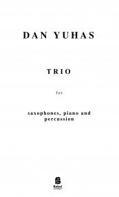 Trio for saxophones piano and percussion A4 z