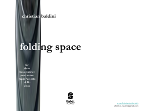 folding space full score Baldini