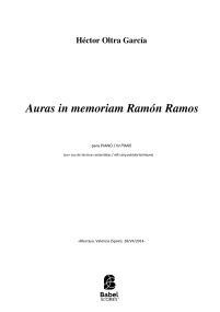 Auras in memoriam Ramón Ramos