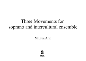 THREE MOVEMENTS FOR SOPRANO AND INTERCULTURAL ENSEMBLE image
