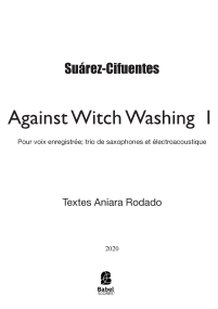 Against Witch Washing