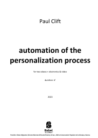 automation of the personalization process