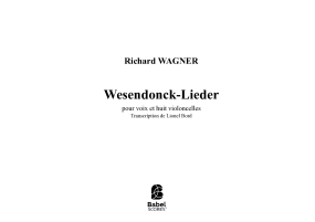 WAGNER - Wesendonck-lieder image