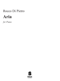 Aria per Pianoforte image