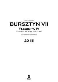 BURSZTYN VII: Flexidra IV