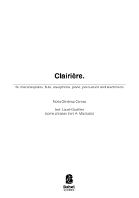 Clairière. Ouverture image
