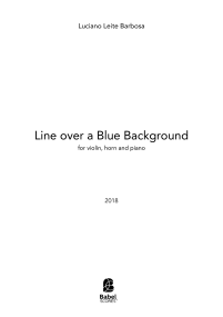 Line over a Blue Background