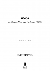 Ksana for Samul-Nori and Orchestra  image