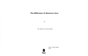 The Bitterness of Absence Sour