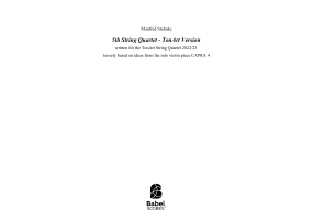 5th String Quartet - TonArt Version image