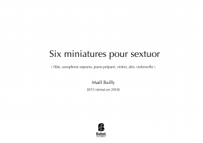 Six miniatures pour sextuor