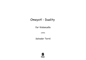Omeyotl - Duality for Violoncello