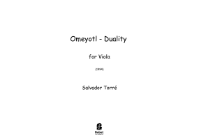 Omeyotl - Duality for Viola