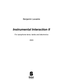 Instrumental Interaction II