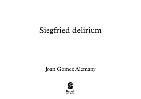 Siegfried delirium I