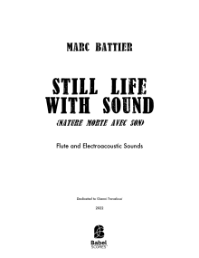 Still Life With Sound 