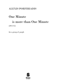 One Minute is more than One Minute