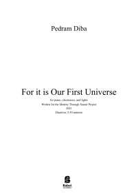 For it is Our First Universe