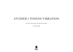 Studier i tonens vibration