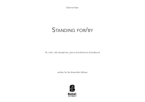 Standing for/by