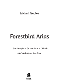 Forest bird Arias