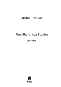 Five Short Jazz Studies image
